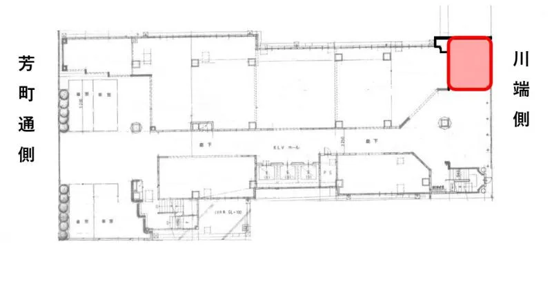 ｷﾞｬﾗﾘｰﾔﾏﾓﾄﾋﾞﾙ1階ｽﾍﾟｰｽの物件画像