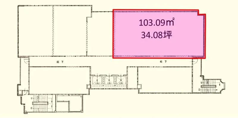 ｷﾞｬﾗﾘｰﾔﾏﾓﾄﾋﾞﾙ4階4号室の物件画像